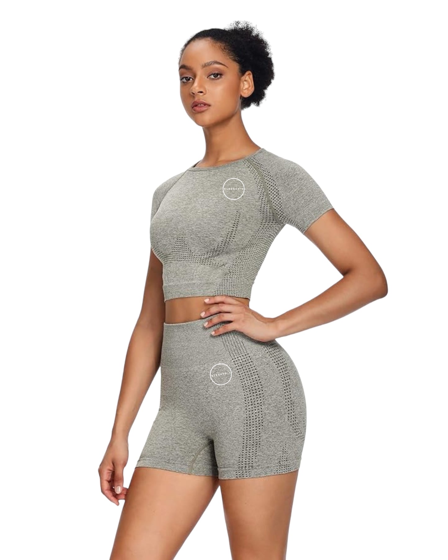 Contour Shorts - Army Green - premium Apparel & Accessories > Clothing > Shorts - Blessed-1 activewear, lululemon alternative, alo yoga dupe