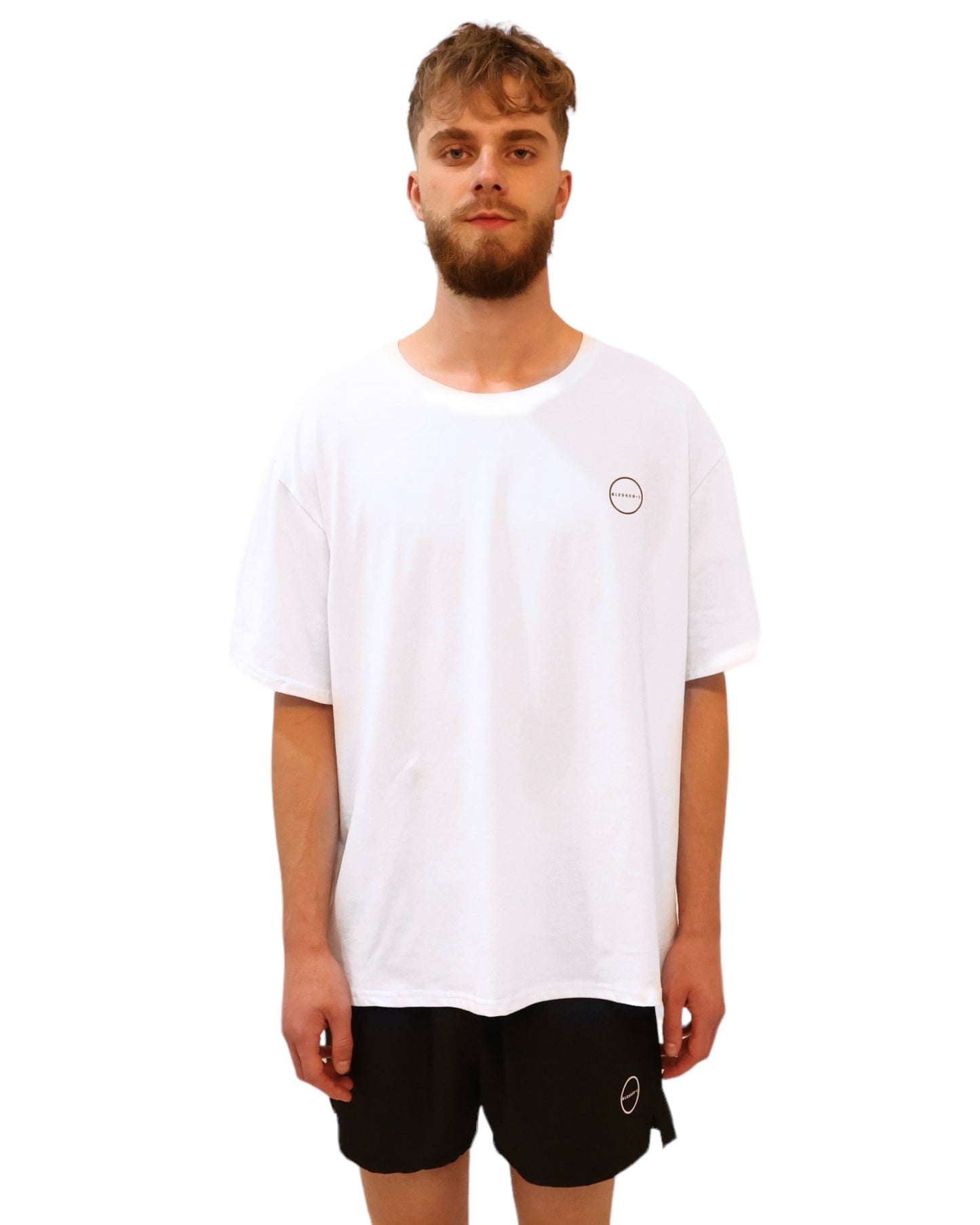 Strength Oversized T-shirt - White - premium Apparel & Accessories > Clothing > Shirts & Tops - Blessed-1 activewear, lululemon alternative, alo yoga dupe