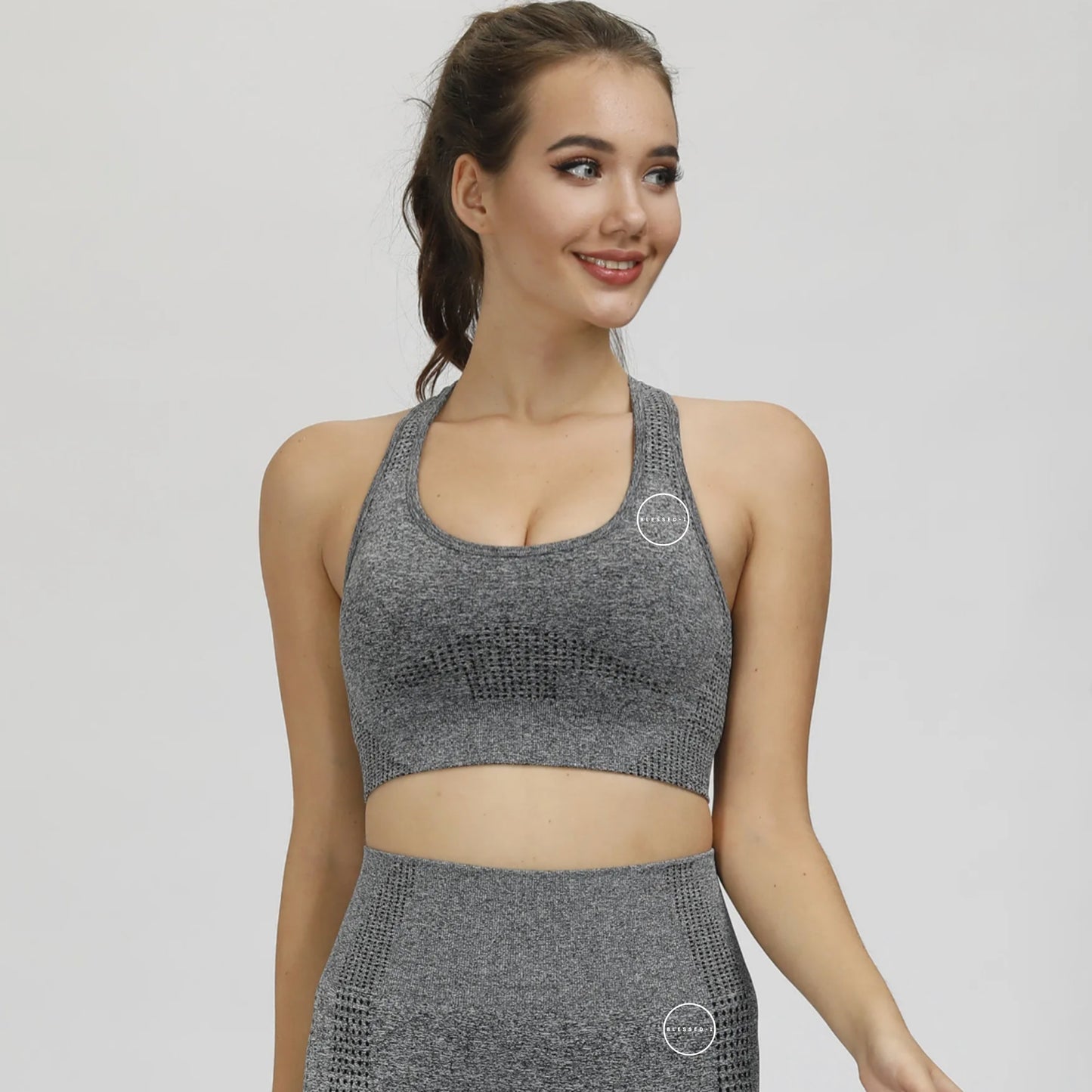 Contour Sports Bra - Dark Grey - premium Apparel & Accessories > Clothing > Shirts & Tops - Blessed-1 activewear, lululemon alternative, alo yoga dupe