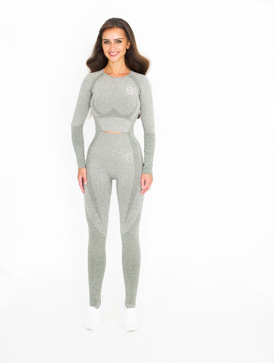 Contour Leggings - Army Green - premium Apparel & Accessories > Clothing > Activewear > Activewear Pants > Leggings - Blessed-1 activewear, lululemon alternative, alo yoga dupe